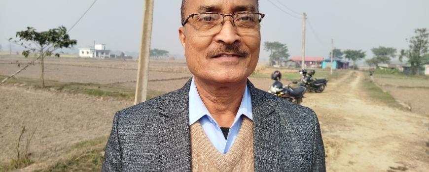 पथरिया माद्यामिक विद्यालयका विज्ञान शिक्षक भैरव प्रसाद सिंह राजवँशी अनिवार्य अवकाशमा